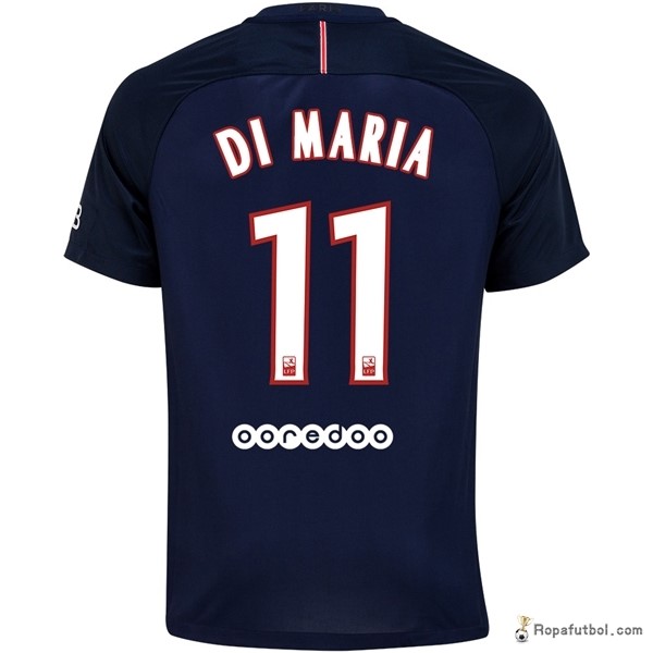 Camiseta Paris Saint Germain Replica Primera Ropa Di Maria 2016/17 Azul